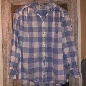 Blue Plaid Button Up